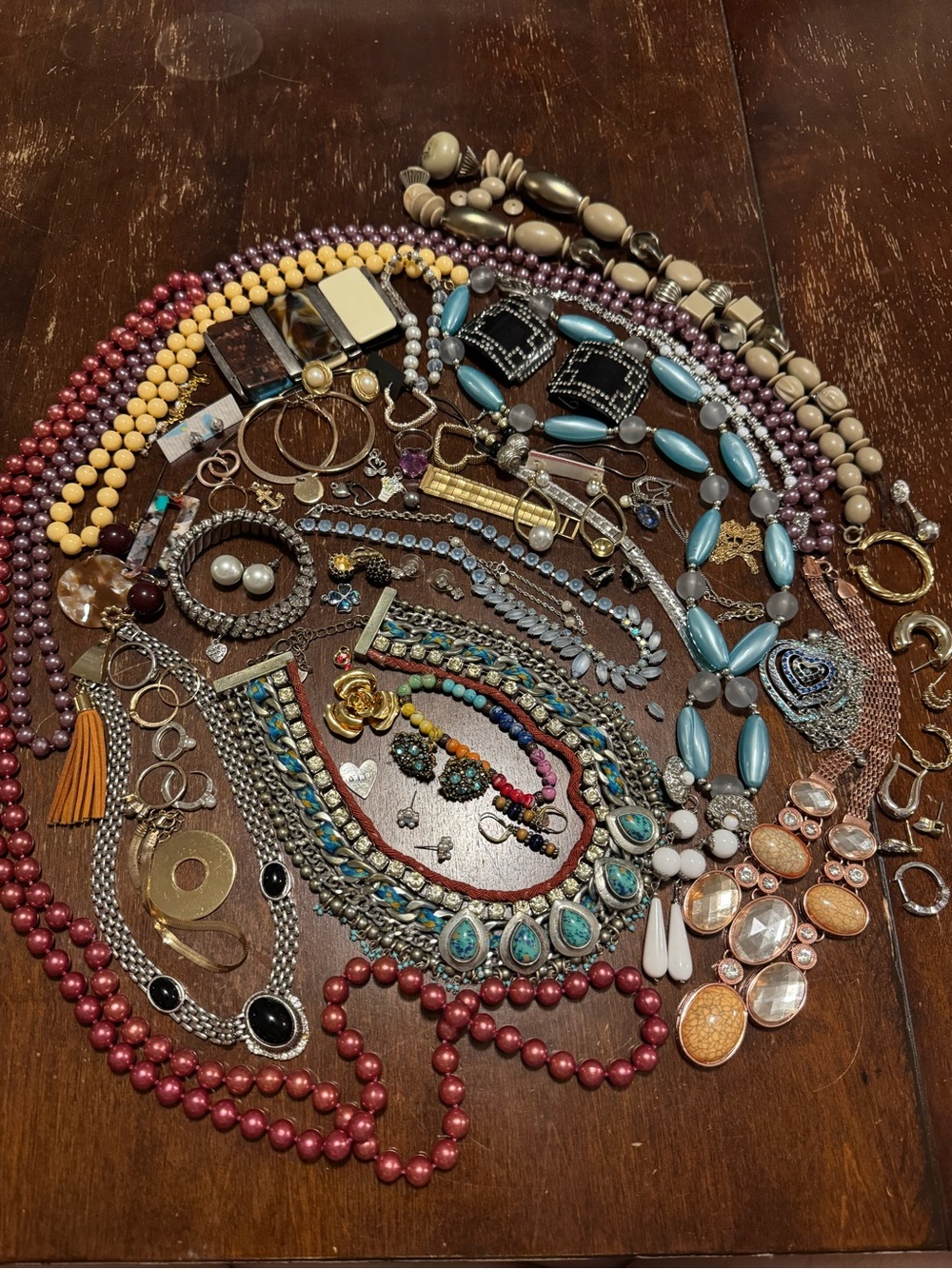Jewelry Craft Bag Large Crafter’s Mixed Lot Junk Repair Broken Harvest